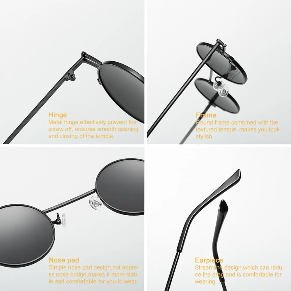 Small Round Sunglasses Men Women Street Fashion Sun Glasses Stylish Frame Retro Steam Punk Hipster Shade