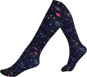 Star Constellation Map Print Circulation Compression Socks For Plantar Fasciitis Edema And Post Surgery