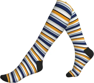 Striped Print Circulation Compression Socks For Plantar Fasciitis Edema And Post Surgery