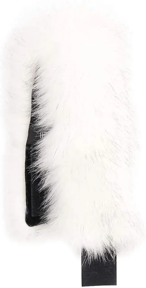 surell - Faux Fox Fur Headband Scarf - Two-in-One Winter Ear Warmer and Neckwear