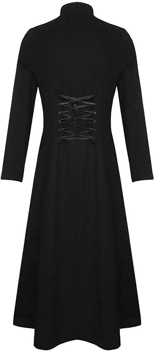 Sxfashbrd Men's Steampunk Tailcoat Tuxedo Suits 2 Piece Slim Fit Long Jacket Gothic Frock Trench Victorian Halloween Uniform