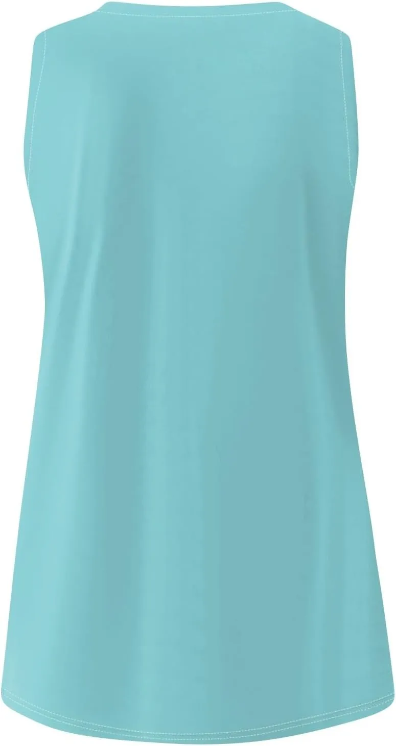 Tank Top Women 2025 Casual Soft Loose Spring Summer V Neck Sleeveless Tee Shirts Basic Trendy Outfits Clothes