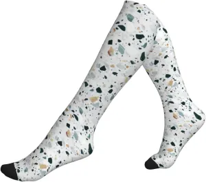 Terrazzo Marble Pastel Print Circulation Compression Socks For Plantar Fasciitis Edema And Post Surgery