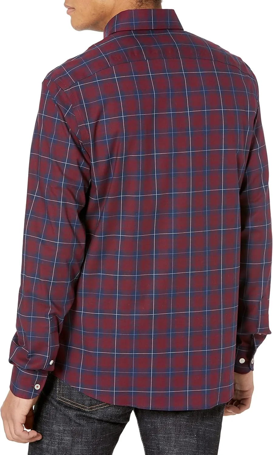 Tommy Hilfiger Men's Dress Shirt Slim Fit Stretch Check