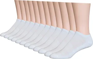 TopStep Men's Athletic Low cut/No Show Socks with Arch Suport and Cushion Sole - 12 Pack