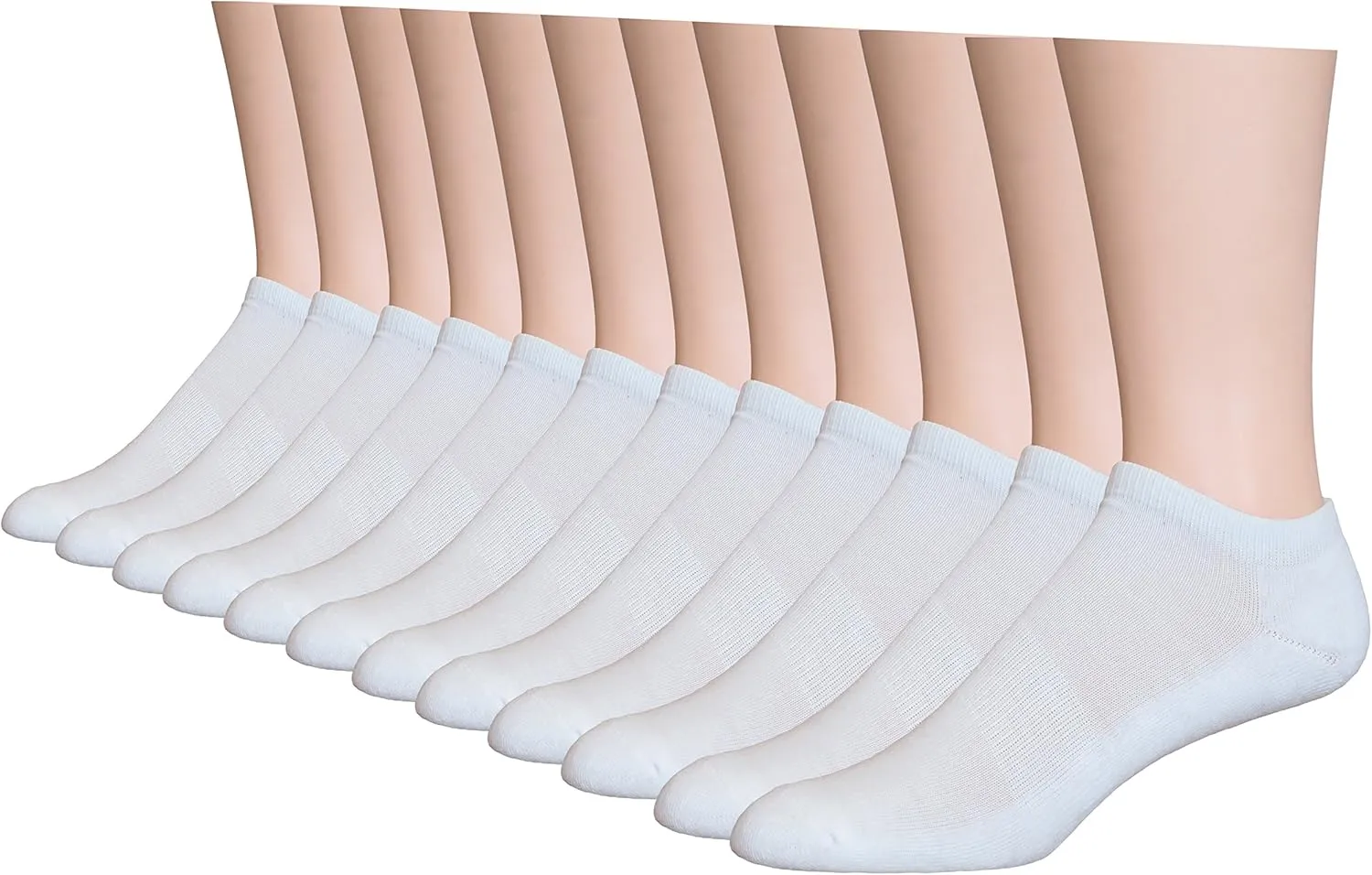TopStep Men's Athletic Low cut/No Show Socks with Arch Suport and Cushion Sole - 12 Pack