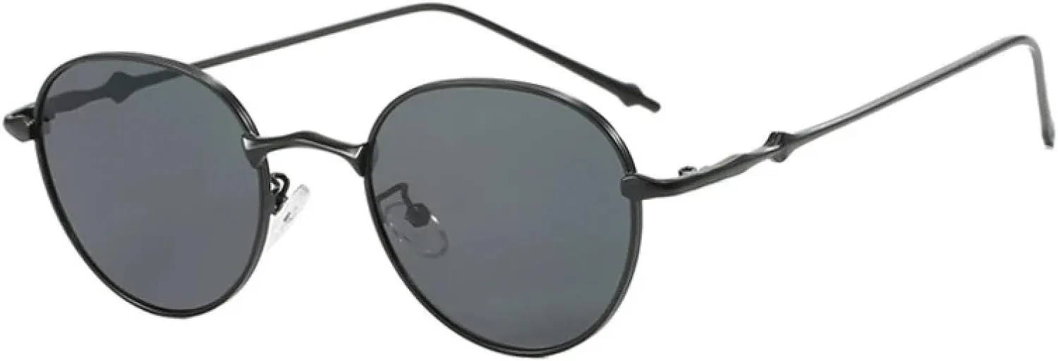 Trendy Classic Small Round Sunglasses Women Luxury Metal Sun Glasses Male Fashion Driving Trave Shades Uv400