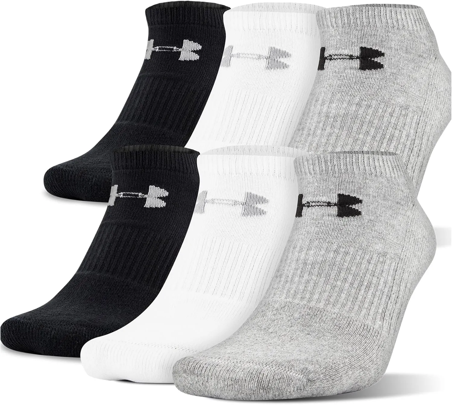 Under Armour Women's Cotton No Show Socks, Multipairs