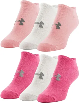 Under Armour womens Essential 2.0 No Show Socks, 6-pairs Discontinued