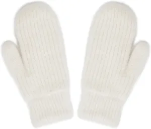 Unisex Winter-Thicken-Warmer-Knitted-Mittens - Outdoor Soft Lining Ski Fingerless Gloves for Cold Weather