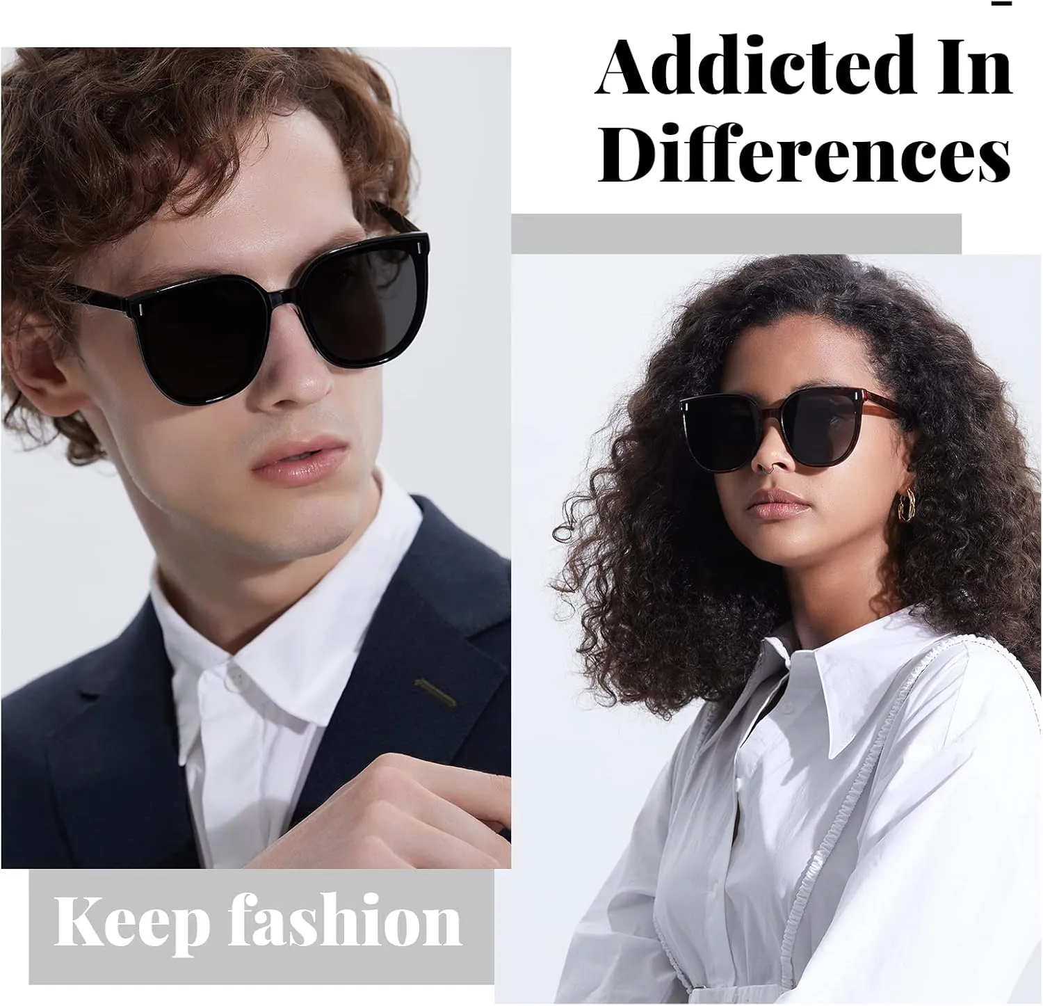 Veda Tinda Vision Round Sunglasses for Women 70s Trendy Retro Oversized Womens Circle Shades UV Protection with Glasses Chain