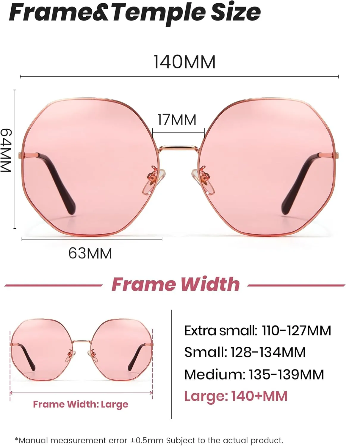 Veda Tinda Vision Round Sunglasses for Women 70s Trendy Retro Oversized Womens Circle Shades UV Protection with Glasses Chain