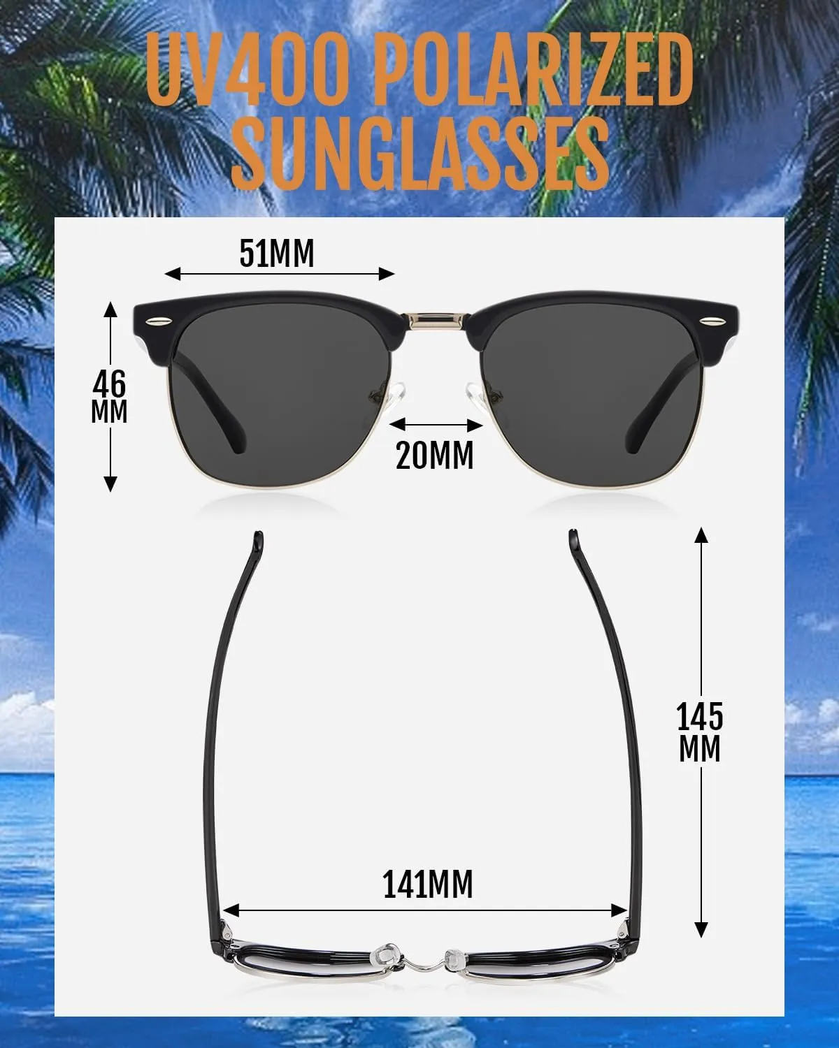 Veda Tinda Vision Round Sunglasses for Women 70s Trendy Retro Oversized Womens Circle Shades UV Protection with Glasses Chain