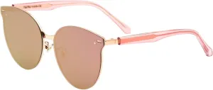 Veda Tinda Vision Round Sunglasses for Women 70s Trendy Retro Oversized Womens Circle Shades UV Protection with Glasses Chain