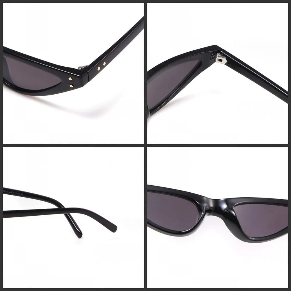 Vintage Cat Eye Sunglasses Rectangle Sun Glasses Eyeglasses Luxury Glasses Women Uv400