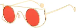 Vintage Round Sunglasses Men Small Frame Alloy Sun Glasses Female UV400 Driving Shades Steampunk Goggles Eyewear