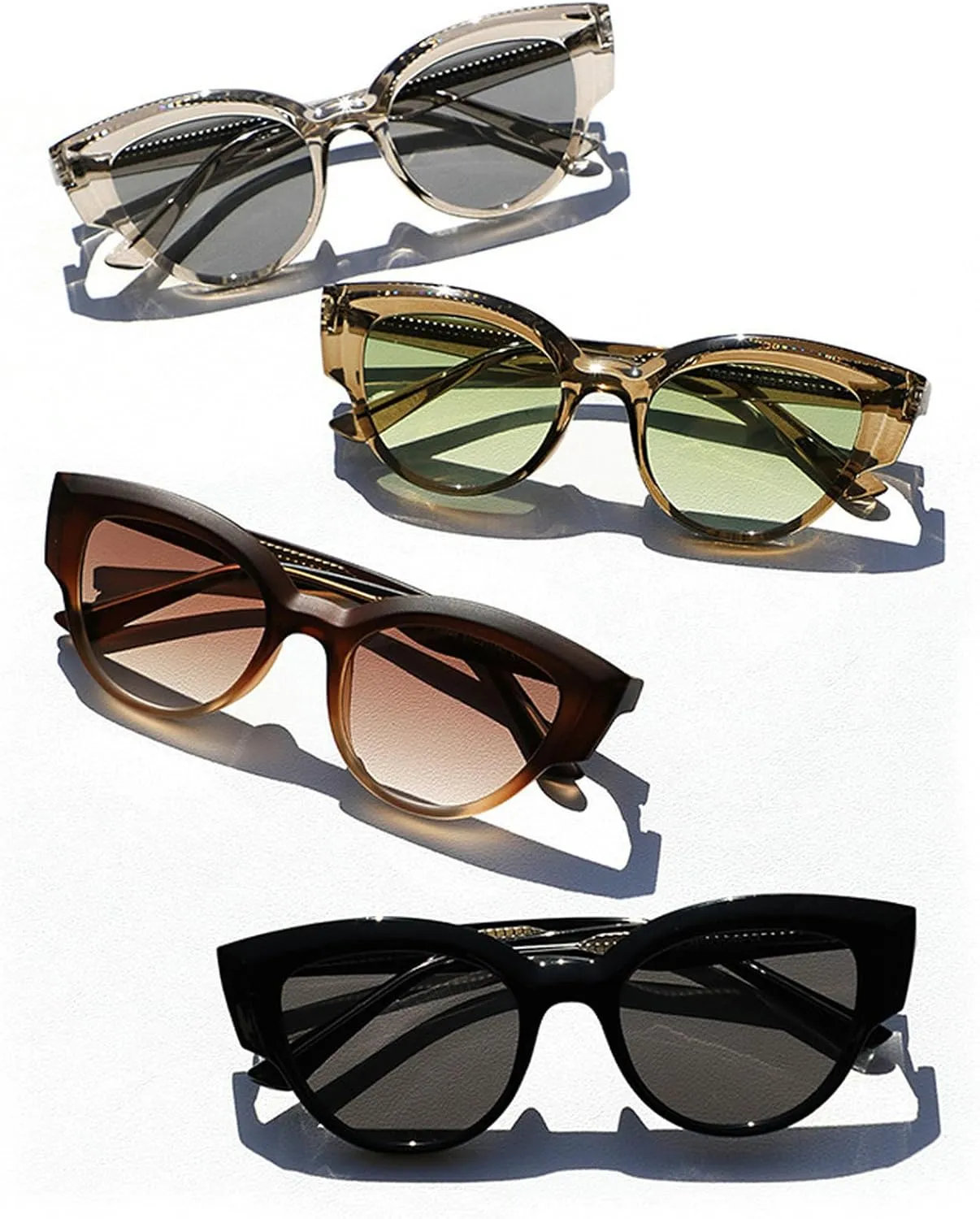 Vintage Small Frame Round Sunglasses Men Women 2025 Luxury Cat Eye Punk Sun Glasses Outdoor Eyewear For Ladies UV400