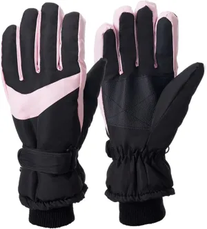 Winter Gloves,Thermal Fleece Lining Full Fingers Touch Screen Fleece Gloves for Kids Driving Cold Weather Hiking