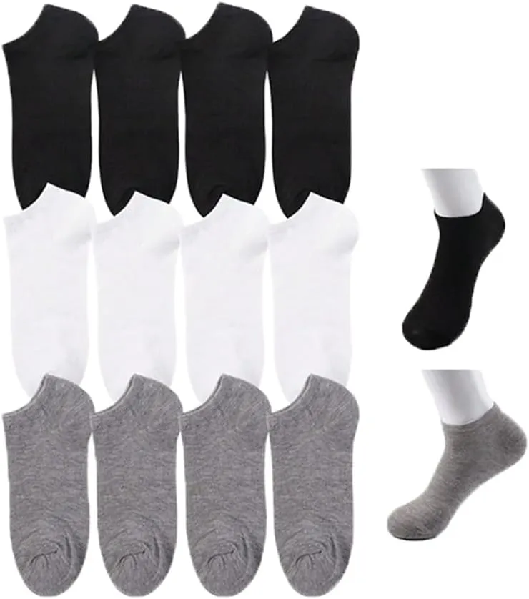 WoMen-Men's Performance Cotton Cushioned Athletic No-Show Socks Low Cut Ankle Short