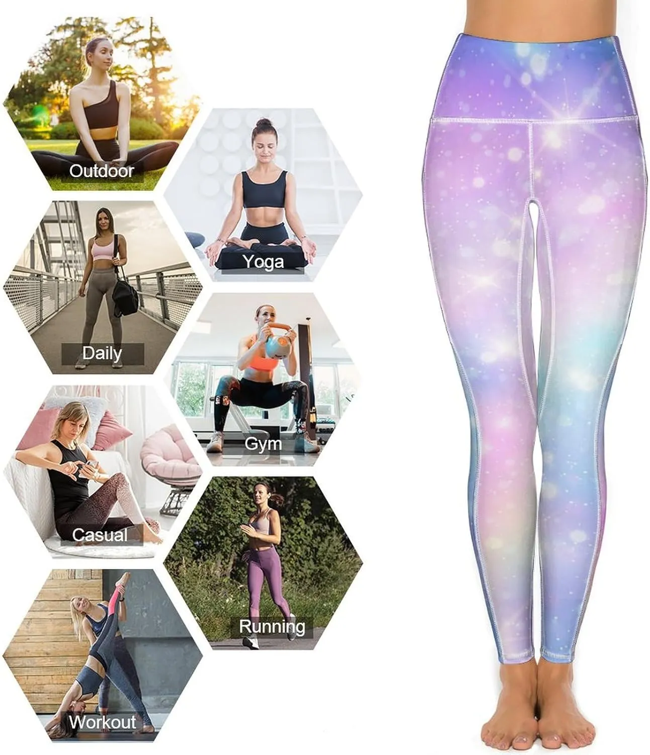 Women's Camouflage Leggings with 2 Pockets Workout Yoga Pants