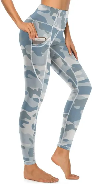 Women's Camouflage Leggings with 2 Pockets Workout Yoga Pants