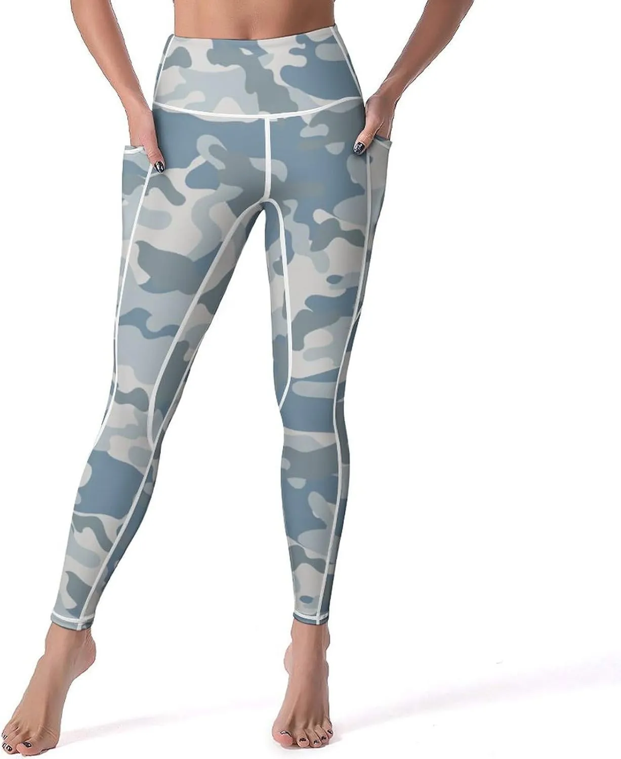 Women's Camouflage Leggings with 2 Pockets Workout Yoga Pants