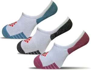 Women's Hidden No Show Socks - Running Socks with Compression   Infrared - 3 Pairs