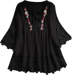Women's Linen Shirts V-Neck Button Blouses Lapel Collar 2025 Summer Tee Shirts Long Sleeve Loose Fit T-Shirt