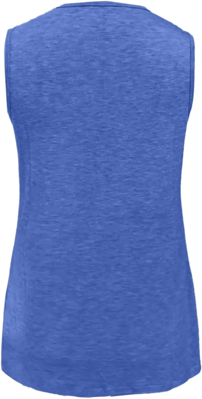 Women's Tank Top 2025 Sleeveless Summer Vacation Beach Fashion Tee Shirt Loose Comfy Casual Flowy Shirts
