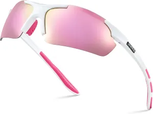 Xagger Polarized Sports Sunglasses for Men Women Wrap Around UV400 Running Baseball Softball Cycling Driving Glasses