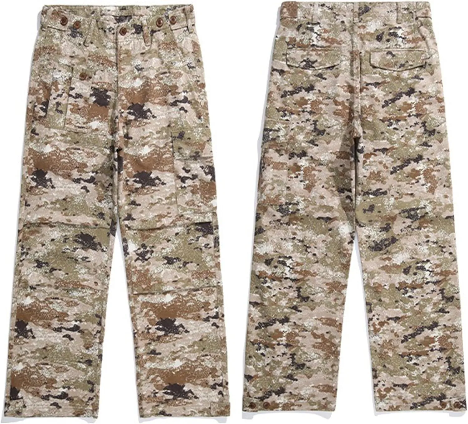 XYXIONGMAO Men's Camouflage Functional Retro Multi-Pocket Cargo Pants Streetwear Casual Hip Hop Techwear Sweatpants