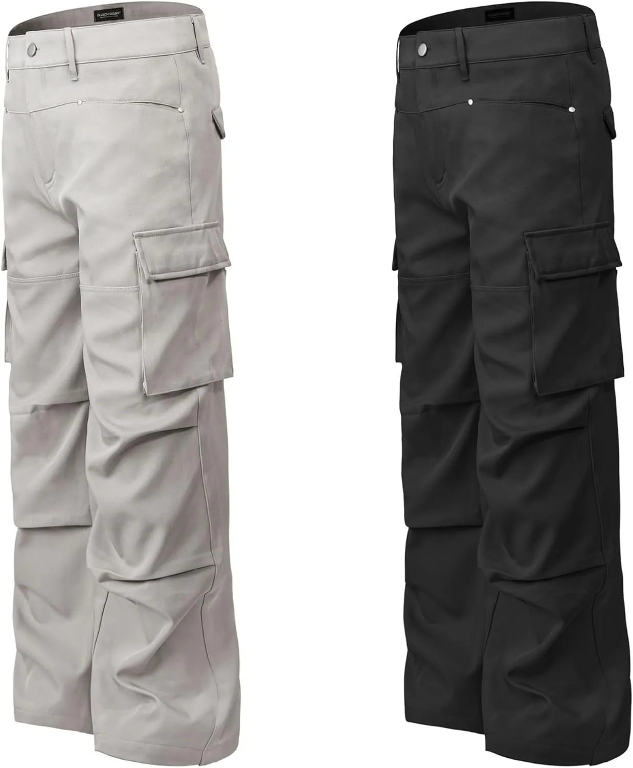 XYXIONGMAO Men's Loose Streetwear Black Function Techwear Casual Multi-Pocket Hip Hop Cargo Pants Overalls Joggers Sweatpants