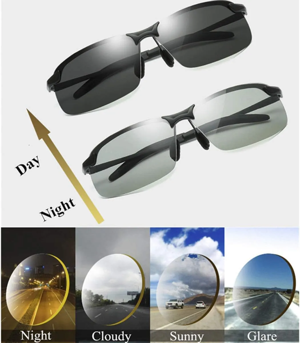 YIMI Men Photochromic Polarized Sports Sunglasses Cycling Fishing Driving Glasses UV Protection Eyeglasses Anti Glare Eyewear