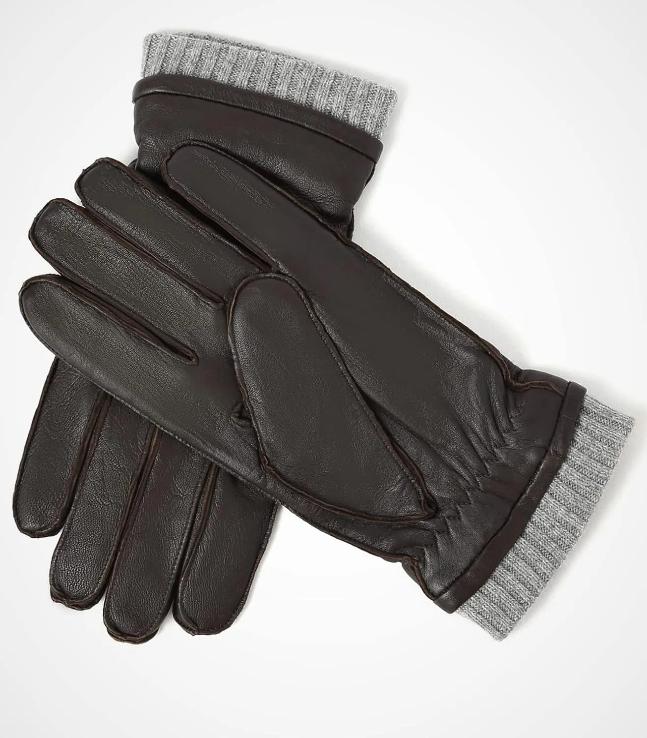 YISEVEN Men's Lambskin Leather Gloves Touchscreen